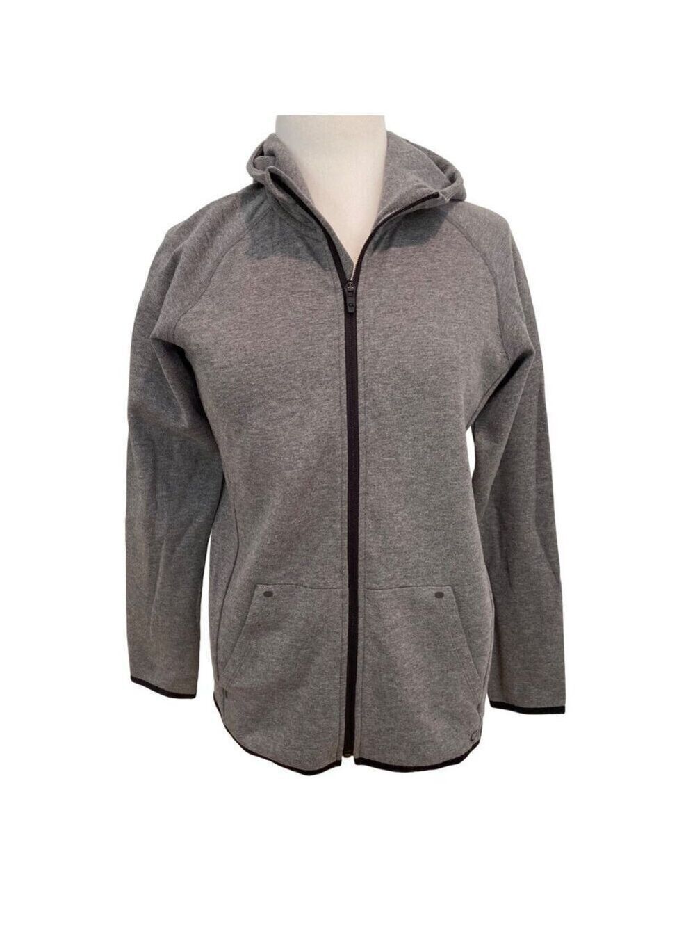 GapFit Gray Unisex Zip-Up Hoodie Jacket With Pockets - Size XXL youth or small
